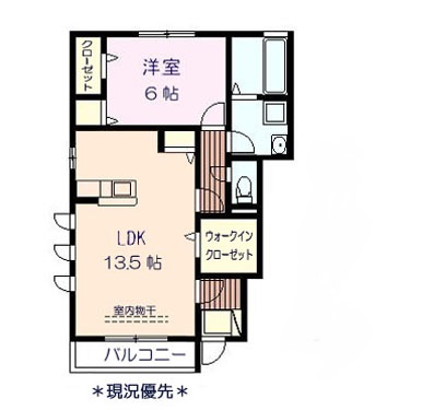 長野市稲里町中氷鉋のアパートの間取り