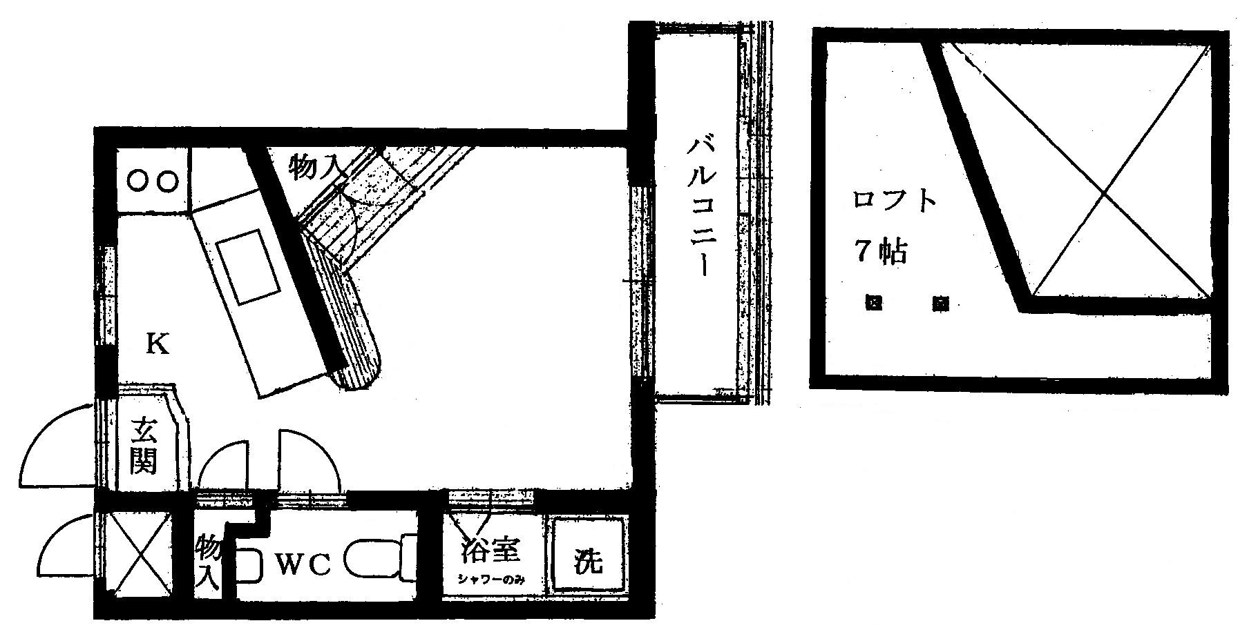 ロワール新山下の間取り