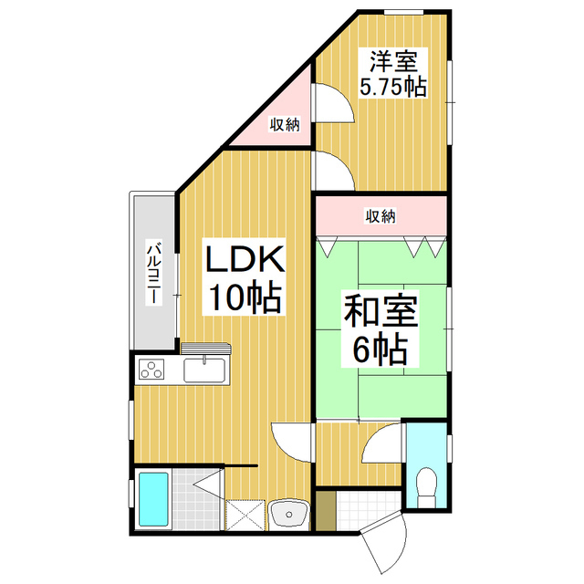 アプルハイツ南の間取り