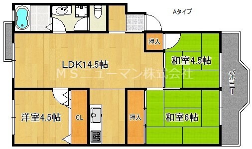 第3亀井マンションの間取り