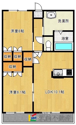 グリーンエンジェル白石の間取り