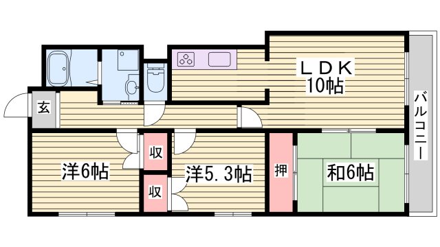 エクセルピアカラムロの間取り