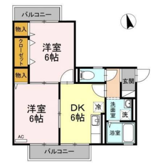 伊予郡砥部町重光のアパートの間取り