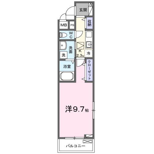 日高市大字原宿のアパートの間取り