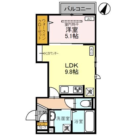 D-ROOM松尾鈴川の間取り