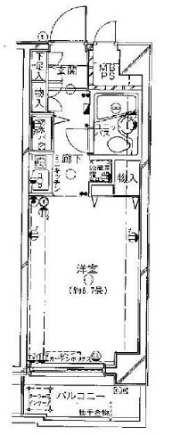 大田区中央のマンションの間取り