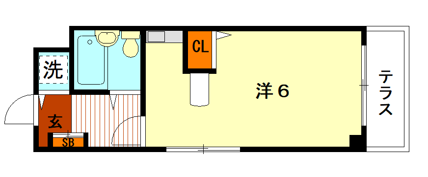 【クレールハイツの間取り】