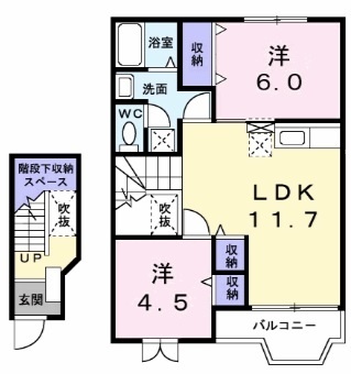 マノワールＢの間取り