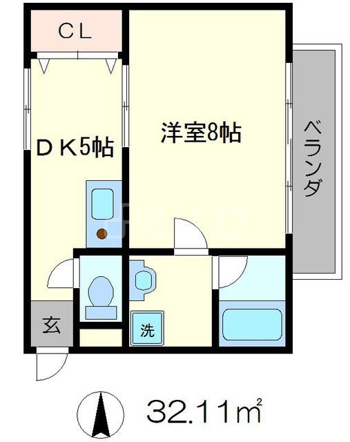 ＴＯＳＴ長楽館の間取り