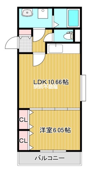 【ヴァルール津福の間取り】