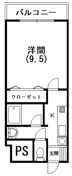 浜松市中央区尾張町のマンションの間取り