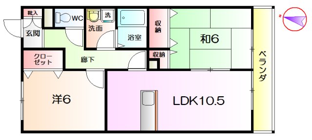 【メゾンディジェームの間取り】