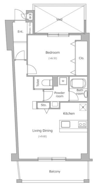 練馬区中村のマンションの間取り