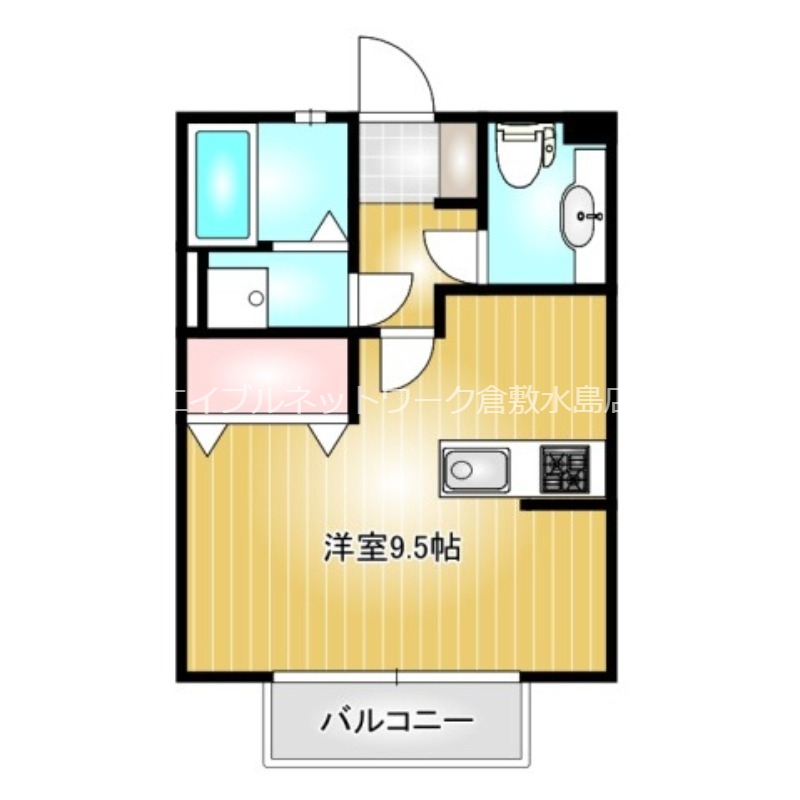 ビューティフルハイム　A棟の間取り