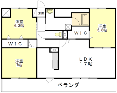 塔世西裏ＭＳビルの間取り