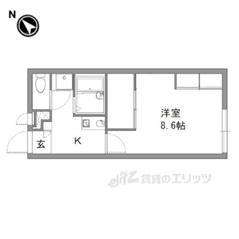 レオパレス寺嶋Ｂの間取り