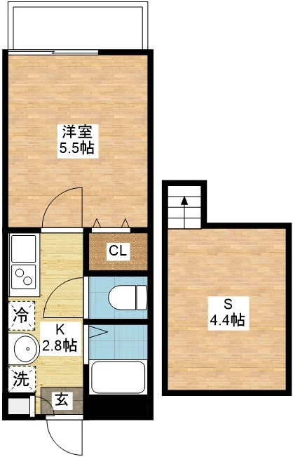 【modern palazzo長崎大学前の間取り】