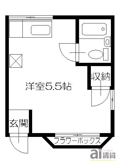 TAMAKOハイツAの間取り