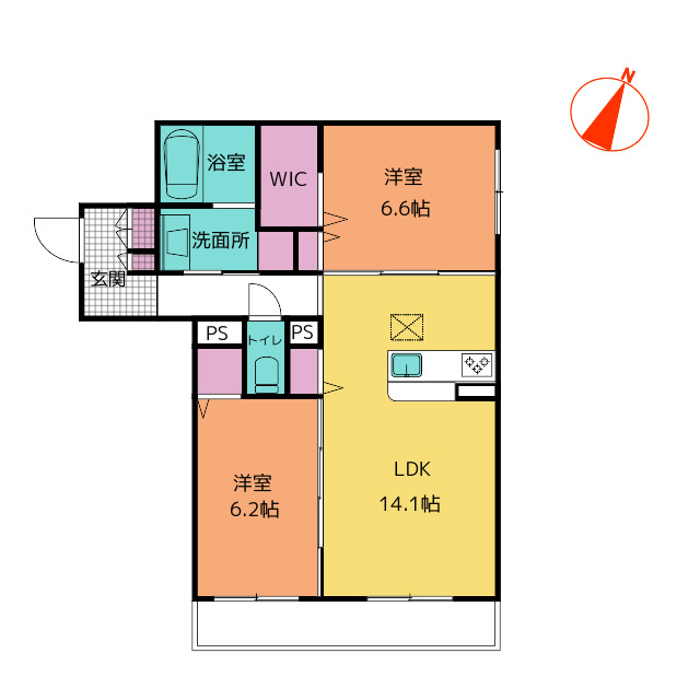 レフィシア末広の間取り