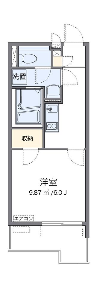 クレイノエスポワールＫの間取り