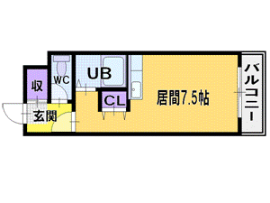 北広島市美沢のマンションの間取り