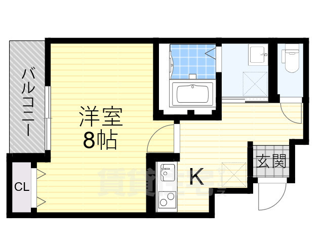 堺市北区百舌鳥本町のアパートの間取り