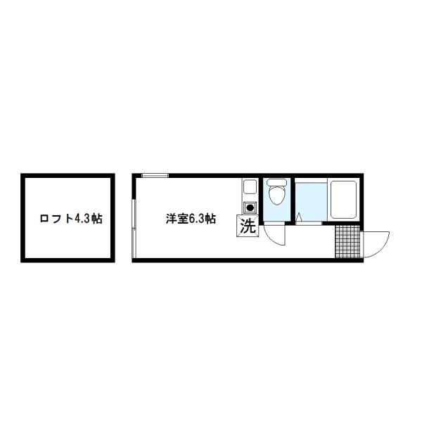 横須賀市平作のアパートの間取り