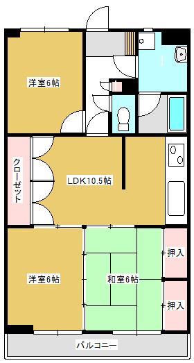 足利スカイタワー１６の間取り