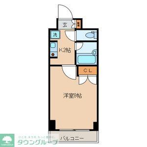 千代田区神田佐久間町のマンションの間取り