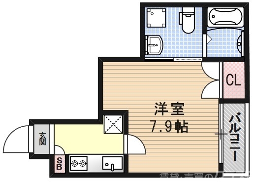 THE GARNET SUITE RESIDENCE御所西（ガーネットの間取り