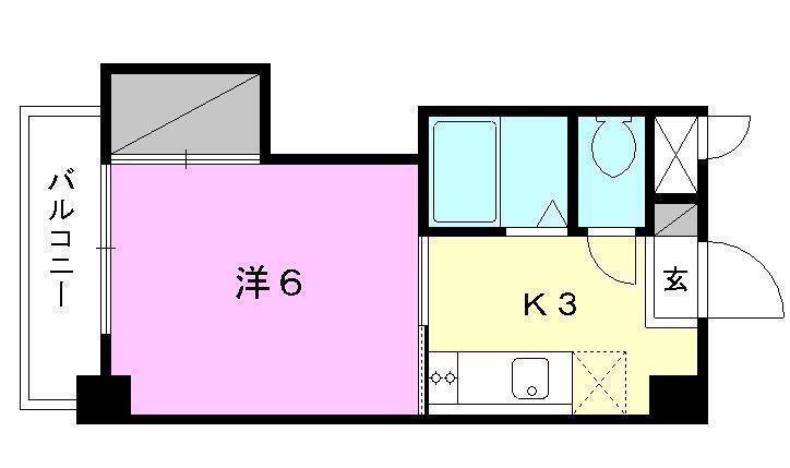 松山市南江戸のマンションの間取り