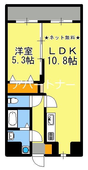 鹿児島市樋之口町のマンションの間取り