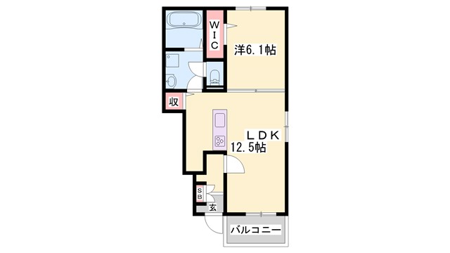 クラール勝原の間取り