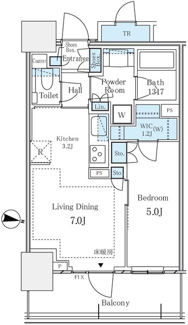 パークタワー西新宿の間取り