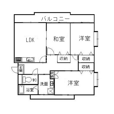 サンシティー石井の間取り