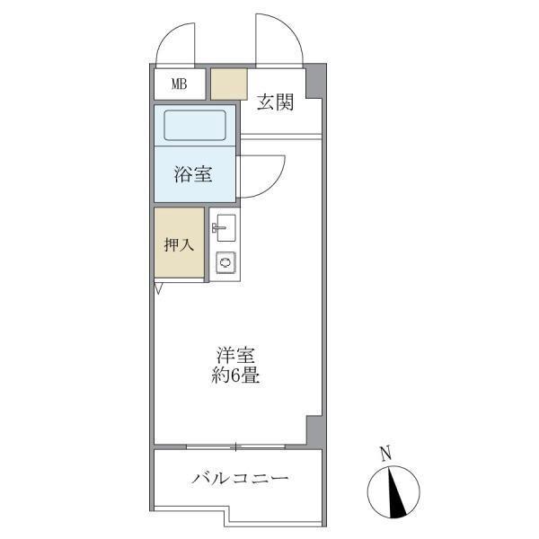 大井鹿島谷ハイツの間取り