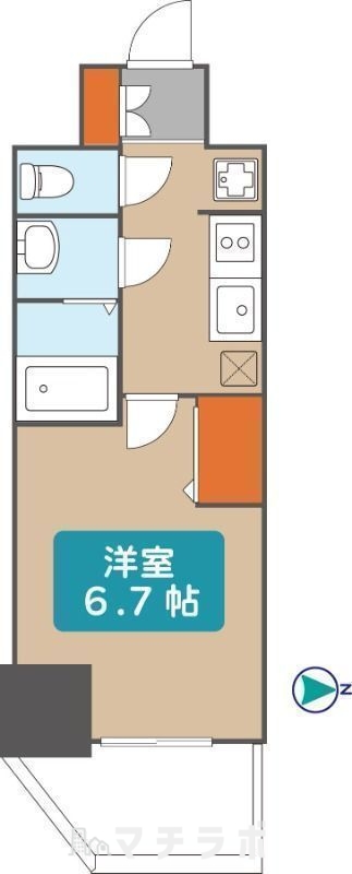 名古屋市中区大須のマンションの間取り