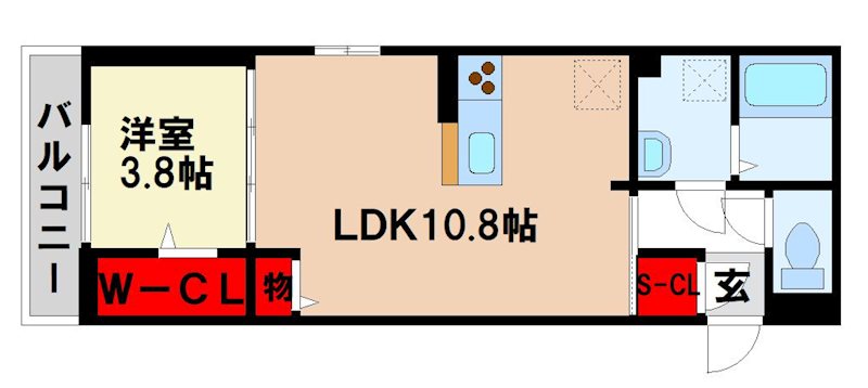 D-ROOM　すまいるの間取り