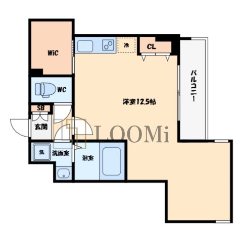 【大阪市西区南堀江のマンションの間取り】