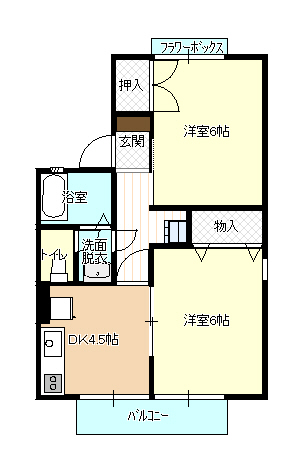 メゾンドール塩屋の間取り