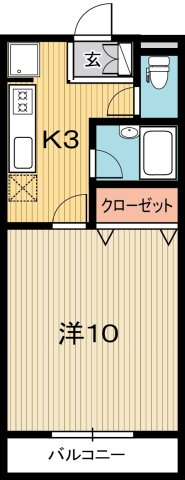 高知市池のマンションの間取り