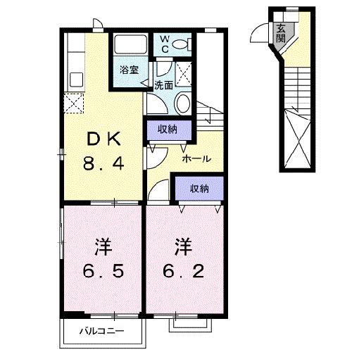 アルピン　ヒルＢの間取り