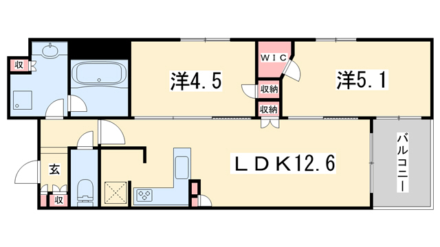 【ブランズ御池西洞院の間取り】