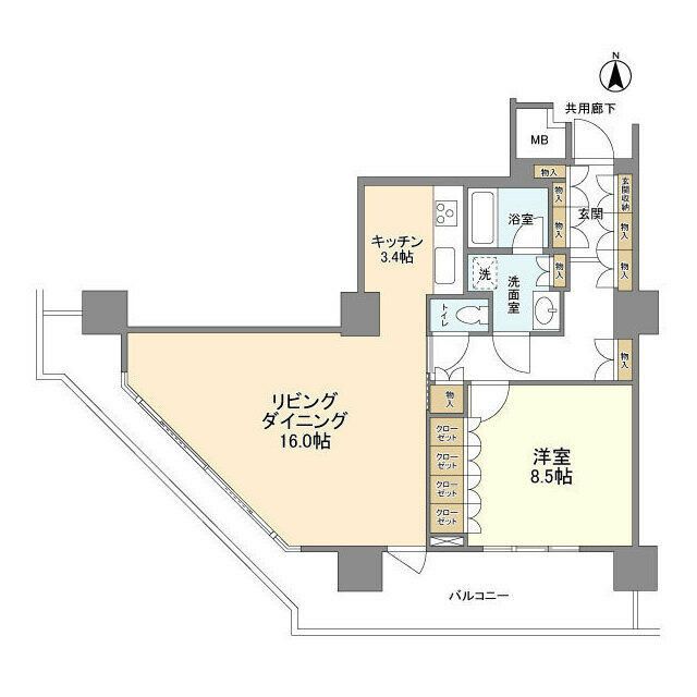 豊洲シエルタワーの間取り