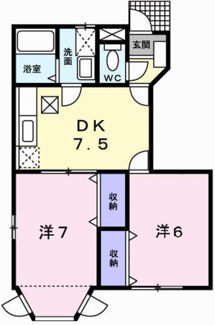 アビタシオンメグムIIの間取り