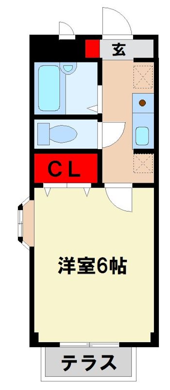 筑紫野市石崎のアパートの間取り