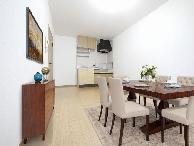 居室・リビング　CGで家具等を配置したもので家具等は含まれません