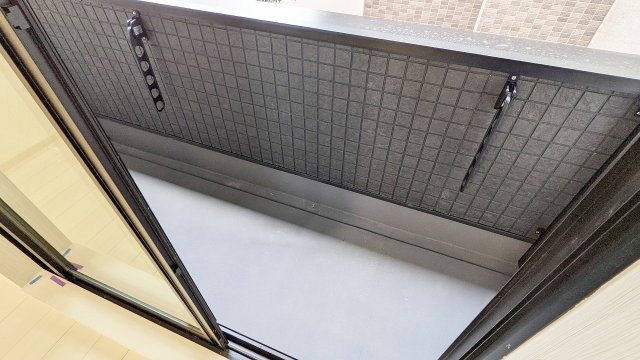 バルコニー　外からの目が気にならないバルコニーで洗濯物が干せます