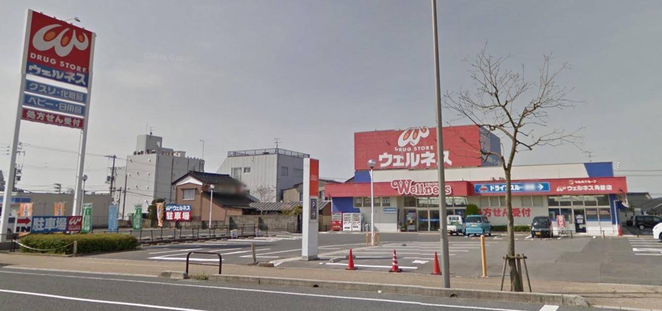 ドラックストア　ウェルネス角盤店（ドラッグストア）まで1000m