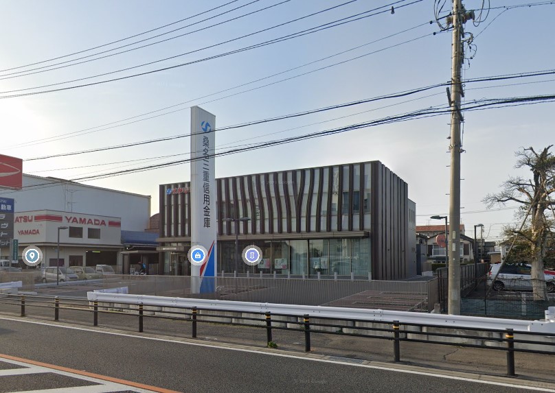 銀行　桑名三重信用金庫 蟹江支店（銀行）まで1114m